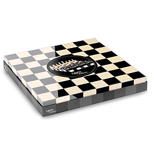 Cayro – Schach – ab 14 Jahren – Elegantes Modell – klassisches Brettspiel für Kinder und Erwachsene – Holzbrett mit Schiebeschublade – für 2 Spieler von Cayro
