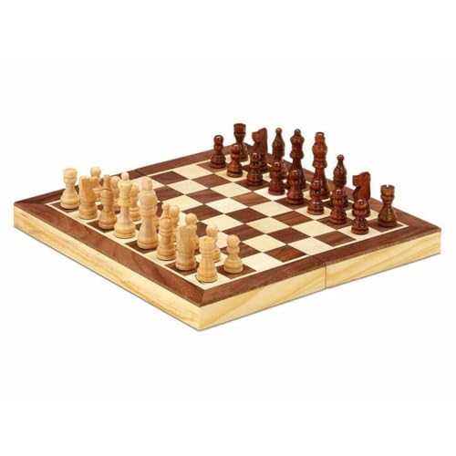 Cayro – Schach – ab 7 Jahren – die Figuren und das Klappbrett sind magnetisch und aus Naturholz – Brettspiel – ideal für Kinder und Erwachsene – 2 Spieler von Cayro