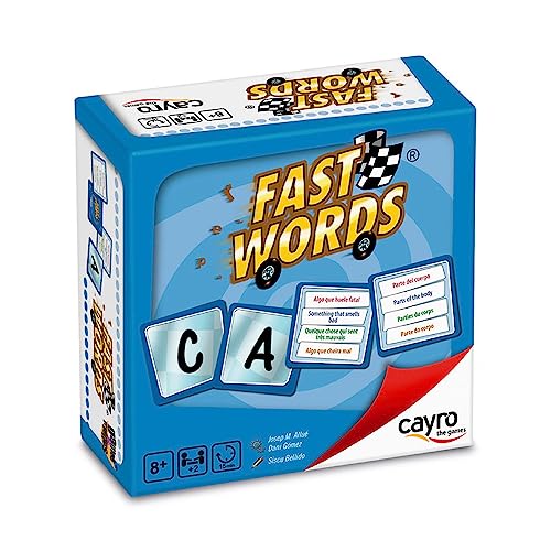 Cayro – Schnelle Wörter, Brettspiel – unterhaltsam und lehrreich – für alle Altersgruppen – einfach mit der Familie zu spielen – fördert die Kreativität – enthält 110 Wortkarten von Cayro