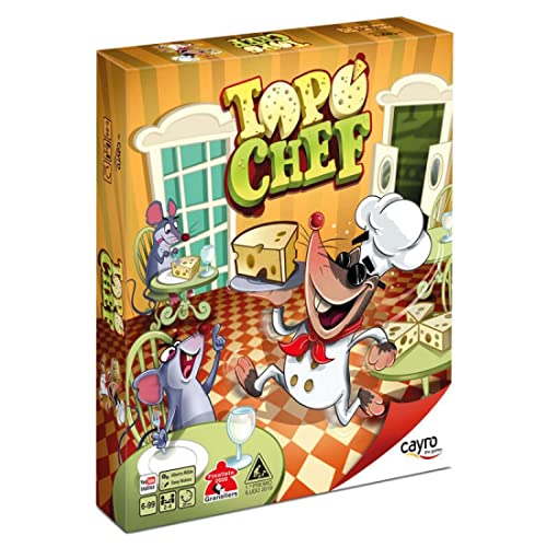 Cayro – Topo Chef – Brettspiel für Kinder – Entwicklung kognitiver Fähigkeiten – spielerisch Kochen Lernen – fördert die kulinarische Kreativität – lehrreiches und unterhaltsames Spiel von Cayro