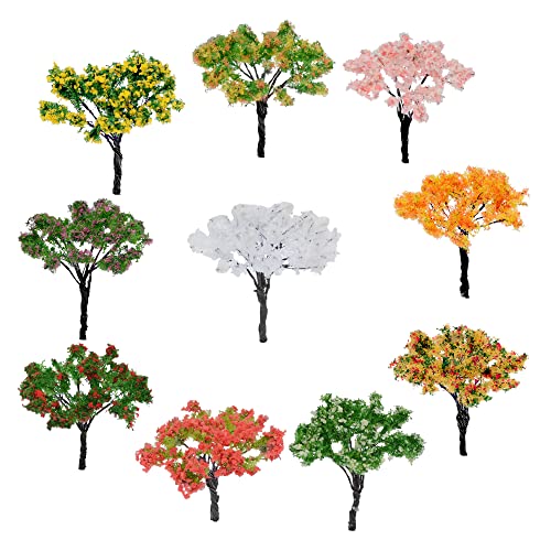 Cayway 10 Stück Modellbau Bäume Mixed Bäume Modellbau, Mixed Modell Bäume Bunt Modell Baum Zug Bäume Kunststoff für DIY Landschaft Gartendeko, Modelllandschaft Cayway 10 Stück Modellbau Bäume Mixed Bäume Modellbau, Mixed Modell Bäume Bunt Modell Baum Zug Bäume Kunststoff für DIY Landschaft Gartendeko, Modelllandschaft von Cayway