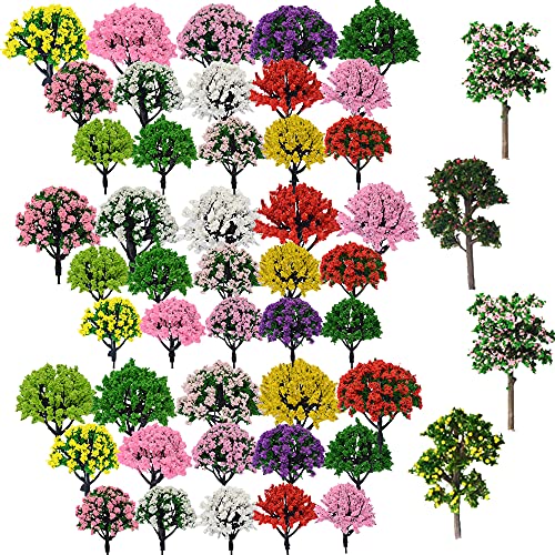 Cayway 49 Stück Modellbau Bäume Mixed Bäume Modellbau, 5~8CM Mixed Bunt Modell Baum Zug Bäume Kunststoff Modell Bäume für DIY Landschaft Gartendeko, Modelllandschaft Cayway 49 Stück Modellbau Bäume Mixed Bäume Modellbau, 5~8CM Mixed Bunt Modell Baum Zug Bäume Kunststoff Modell Bäume für DIY Landschaft Gartendeko, Modelllandschaft von Cayway