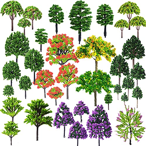 Cayway 53 Stück Gemischtes Bäume, Landschaft Modell Bäume, Mixed Bunt Modell Baum Zug Bäume Kunststoff Modell Bäume für DIY Landschaft Gartendeko, Modelllandschaft Cayway 53 Stück Gemischtes Bäume, Landschaft Modell Bäume, Mixed Bunt Modell Baum Zug Bäume Kunststoff Modell Bäume für DIY Landschaft Gartendeko, Modelllandschaft von Cayway