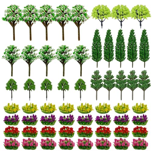 Cayway 60 Stück Modellbau Bäume, DIY Miniatur Blume Cluster, Bäume Modellbau Modell Baum Zug Bäume Kunststoff Modell Bäume für DIY Landschaft Gartendeko, Modelllandschaft Cayway 60 Stück Modellbau Bäume, DIY Miniatur Blume Cluster, Bäume Modellbau Modell Baum Zug Bäume Kunststoff Modell Bäume für DIY Landschaft Gartendeko, Modelllandschaft von Cayway
