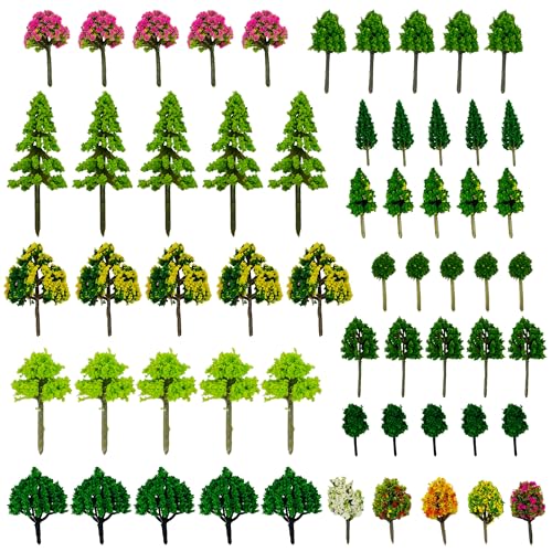 Cayway 60 Stück Modellbau Bäume Mixed Bäume Modellbau, Mixed Bunt Modell Baum Zug Bäume Kunststoff Modell Bäume für DIY Landschaft Gartendeko, Modelllandschaft Cayway 60 Stück Modellbau Bäume Mixed Bäume Modellbau, Mixed Bunt Modell Baum Zug Bäume Kunststoff Modell Bäume für DIY Landschaft Gartendeko, Modelllandschaft von Cayway