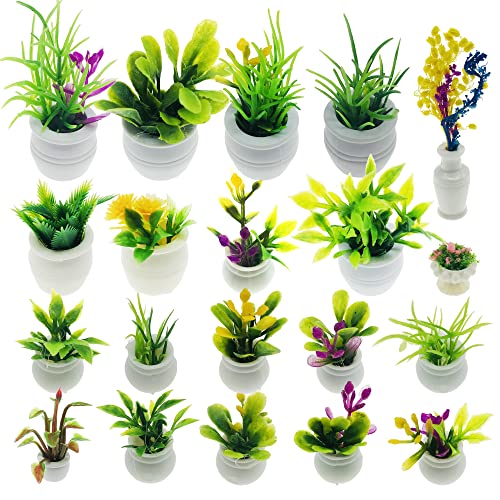 Cayway Miniatur Fee Garten Zubehör 20 Stück Miniatur Bonsai Pflanze Mini Topfpflanze Blumenmodell Puppenhaus Topf Pflanze Miniatur Künstliche Pflanze für Puppenhaus Gartendekorationen Cayway Miniatur Fee Garten Zubehör 20 Stück Miniatur Bonsai Pflanze Mini Topfpflanze Blumenmodell Puppenhaus Topf Pflanze Miniatur Künstliche Pflanze für Puppenhaus Gartendekorationen von Cayway