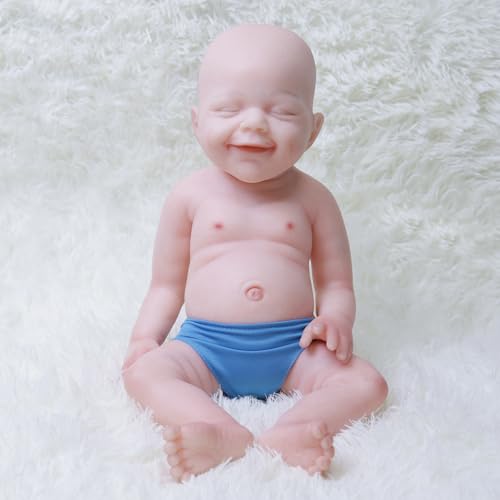 Cazoxdoll Puppe Silikon Baby Junge 45cm mit Puppe Zubehör, Weihnachten oder Geburtstage Geschenk für Mädchen 6+ Cazoxdoll Puppe Silikon Baby Junge 45cm mit Puppe Zubehör, Weihnachten oder Geburtstage Geschenk für Mädchen 6+ von Cazoxdoll