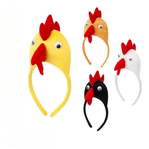 Cazqgoy 4 Pieces Chick Headband Plush Animal Hair Band Rooster Headbands Headbands for Animal Chick Decoration Party Supplies Cazqgoy 4 Pieces Chick Headband Plush Animal Hair Band Rooster Headbands Headbands for Animal Chick Decoration Party Supplies von Cazqgoy