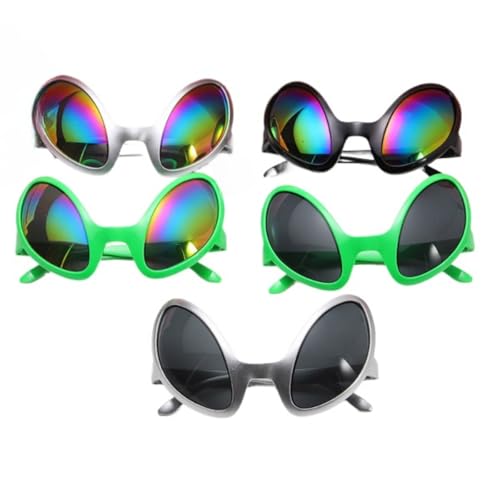 Cazqgoy Pack of 5 Alien Glasses Novelty Funny Glasses Sunglasses Party Glasses Fun Glasses Cazqgoy Pack of 5 Alien Glasses Novelty Funny Glasses Sunglasses Party Glasses Fun Glasses von Cazqgoy
