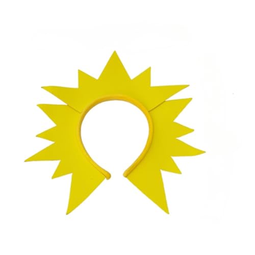 Sunshine Hair Band Yellow Sun Headband Halloween Cosplay Costume Party Hair Accessories von Cazqgoy