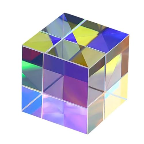 Prismen und Kaleidoskope 6 Farben Prismen Kombinationsset mit sechs leuchtenden Kristallwürfeln Optik-Set für Klassenzimmer von CcacHe