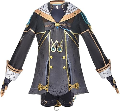Ccipotatoo Kaveh/Freminet/Albedo Cosplay-Kostüm-Set, Gaming-Peripheriegeräte, Anime, Cosplay, Halloween-Outfit, Herren, Karneval, Party, Anime-Kleidung für Adul (Freminet, 3XL) von Ccipotatoo