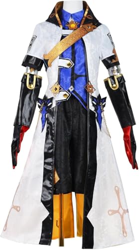 Ccipotatoo Kaveh/Freminet/Albedo Cosplay Kostüm Set Gaming Peripheriegeräte Anime Cosplay Halloween Outfit Herren Karneval Party Anime Kleidung für Adul (Albedo, XS) von Ccipotatoo