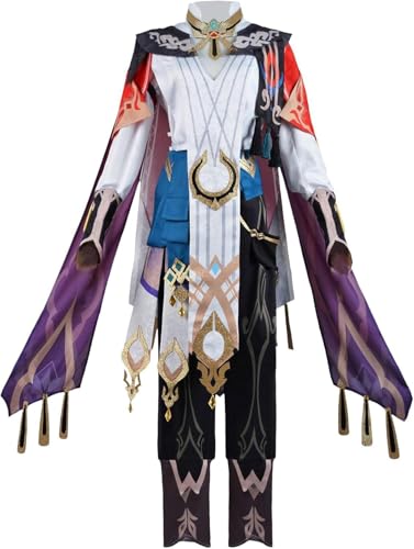 Ccipotatoo Kaveh/Freminet/Albedo Cosplay Kostüm Set Gaming Peripheriegeräte Anime Cosplay Halloween Outfit Herren Karneval Party Anime Kleidung für Adul (Kaveh, XXL) von Ccipotatoo