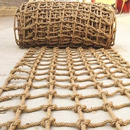 Kletternetz, extra großes Hanfgitter, Sicherheitsnetz, Seil, Leiternetz, Nylon, für Kinder, Erwachsene, Kinder, Schaukelseil, Treppenschutz, Fallschutz, individuelle Größe (Größe: 1 x 5 m) von Ccsh