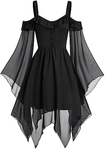 Renaissance-Kleid für Damen, Halloween, Gothic, Retro, Halloween, Mittelalter-Kostüme, schulterfrei, Spitzenkleid, 03-schwarzes Renaissance-Kleid, M Renaissance-Kleid für Damen, Halloween, Gothic, Retro, Halloween, Mittelalter-Kostüme, schulterfrei, Spitzenkleid, 03-schwarzes Renaissance-Kleid, M von Cdiecer