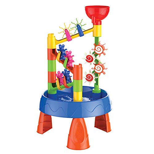 CeFoney Sand- und Wasserspieltisch, Sommer-Sandkastentisch für Kinder, Spieltisch, Strand, sensorisches Spielzeug-Set für drinnen und draußen, 1 Set mit 32 Teilen von CeFoney