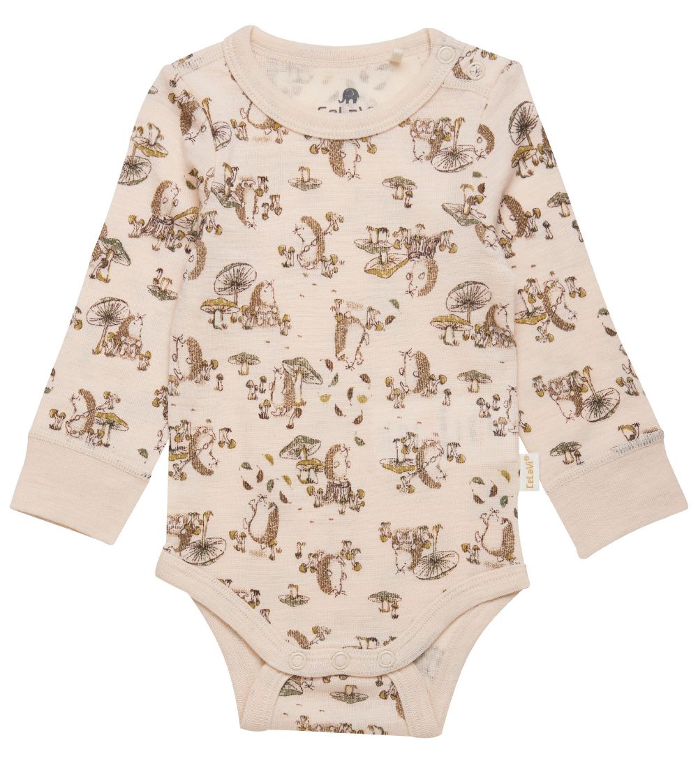 CeLaVi Body l/ä - Loden Green m. Igel und Pilze - CeLaVi - 50 - Body L/Ä CeLaVi Body l/ä - Loden Green m. Igel und Pilze - CeLaVi - 50 - Body L/Ä von CeLaVi