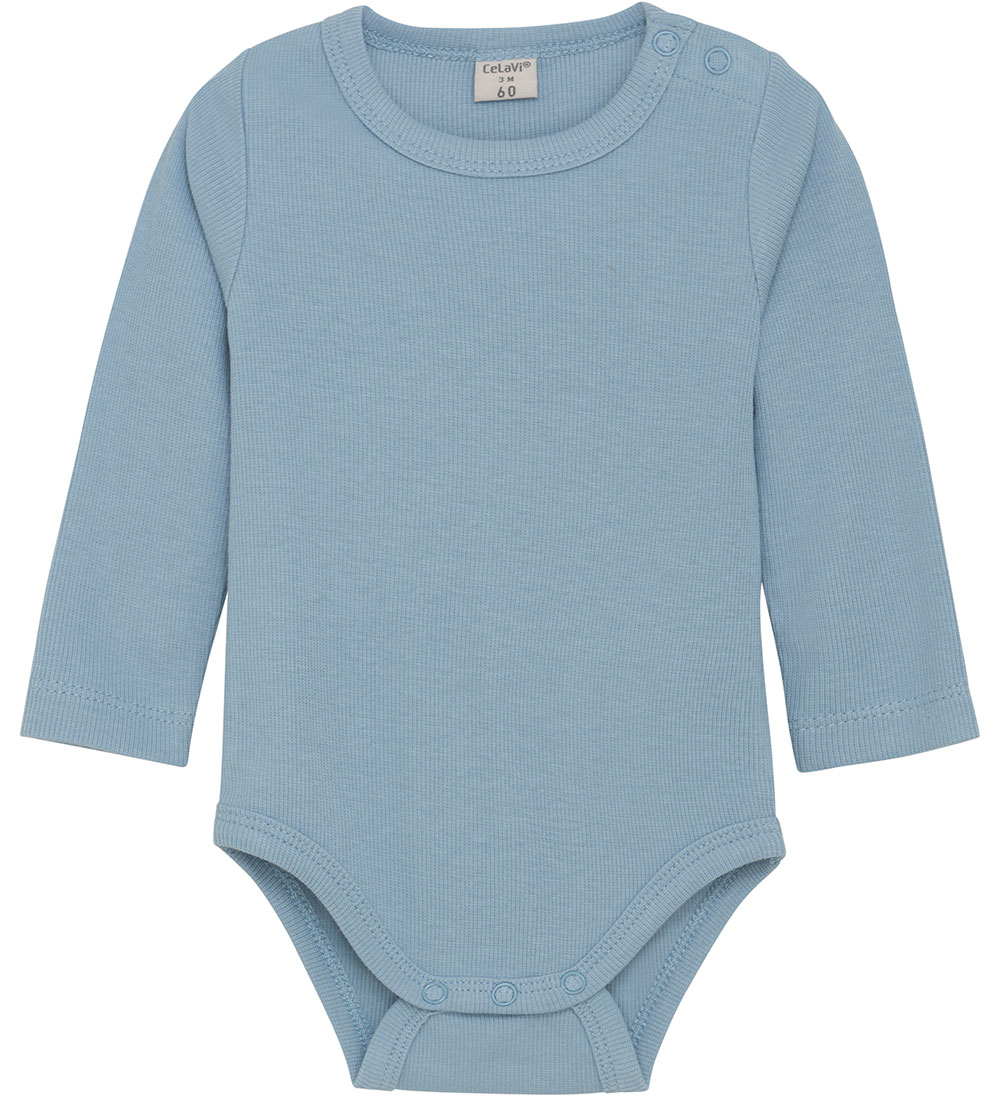 CeLaVi Body l/ä - Rib - Dusty Blue - CeLaVi - 50 - Body L/Ä CeLaVi Body l/ä - Rib - Dusty Blue - CeLaVi - 50 - Body L/Ä von CeLaVi