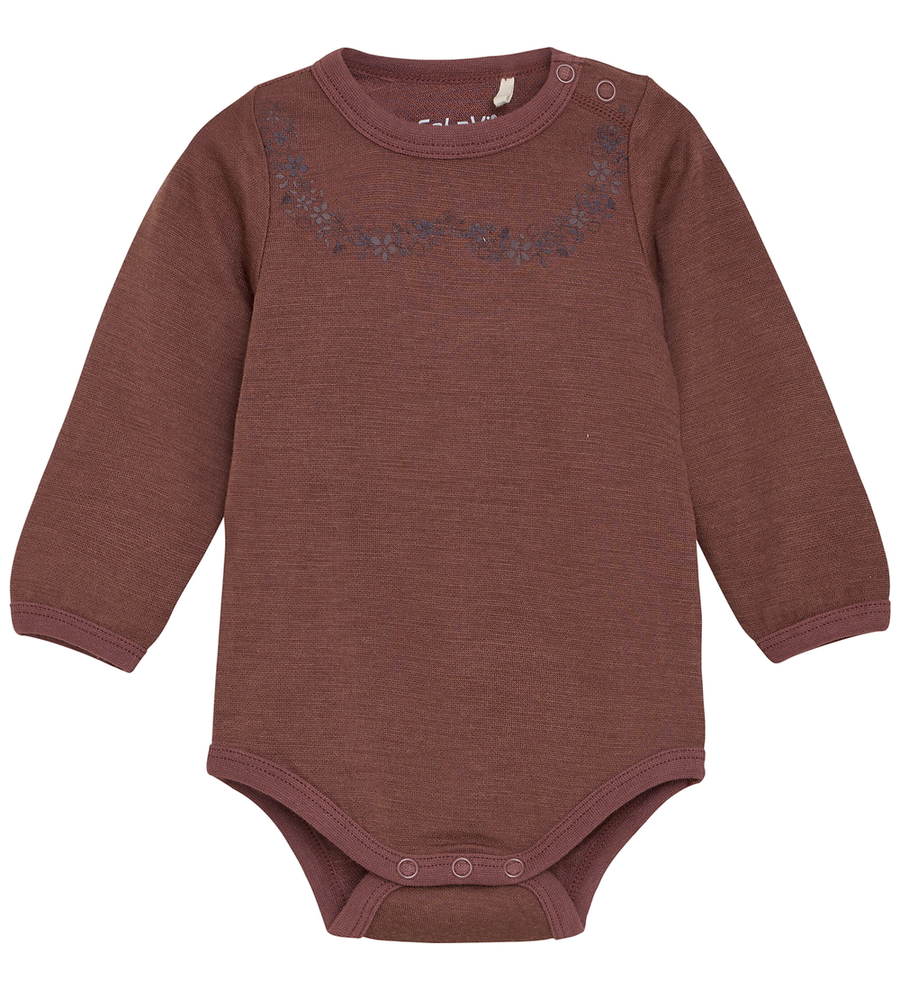 CeLaVi Body l/ä - Wolle/Viskose - Braun m. Print - CeLaVi - 80 - Body L/Ä CeLaVi Body l/ä - Wolle/Viskose - Braun m. Print - CeLaVi - 80 - Body L/Ä von CeLaVi
