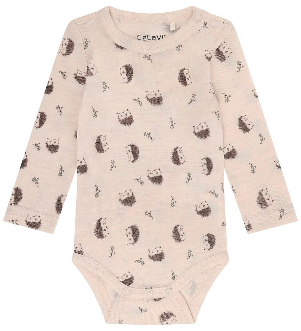 CeLaVi Body l/ä - Wolle - AOP - Walnuss - CeLaVi - 70 - Body L/Ä CeLaVi Body l/ä - Wolle - AOP - Walnuss - CeLaVi - 70 - Body L/Ä von CeLaVi