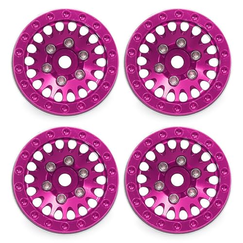 CeaBulo 4pcs Hohe Leistungen 1 0 Zoll Beadlock Felgen Für 1/18 Fernbedienungscrawler Die Für Verschiedene Terrains Geeignet Sind von CeaBulo
