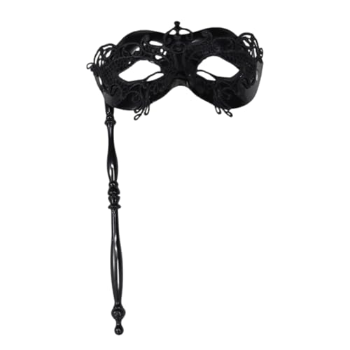 CeaBulo Elegante Handheld Pfauen Spitzenmaske Für Maskerades Themenpartys Tragbares Komfortables Design Mit Abnehmbarem Stab Leichter Fleischfresser Gesichtsmaske von CeaBulo