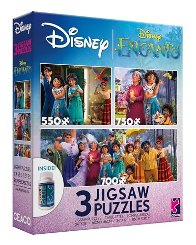 Ceaco - 3 in 1 Multipack - Disney - Encanto - (1) 550 Teile, (1) 750 Teile, (1) 700 Teile Puzzle von Ceaco