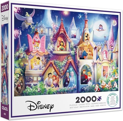 Ceaco 3502-6 Christmas at Gingerbread Cottage Disney Princess Castle Puzzle, Mehrfarbig Ceaco 3502-6 Christmas at Gingerbread Cottage Disney Princess Castle Puzzle, Mehrfarbig von Ceaco