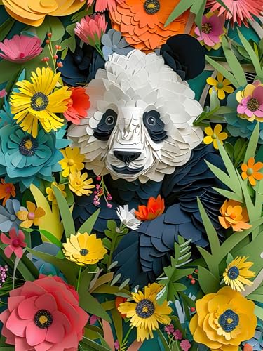 Ceaco - 750 Teile Puzzle - Jim Zuckerman - Strukturiert - Papier Panda - Entspannende und lustige Aktivität für Erwachsene von Ceaco