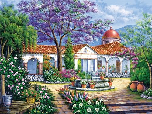 Ceaco - Arturo Zarraga - Hacienda mit Terrasse - 500 Teile Puzzle von Ceaco