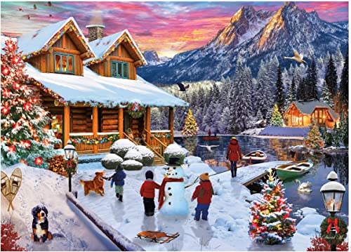 Ceaco - Classic Christmas - Lake Cabin at Christmas - 1000 Teile Puzzle Ceaco - Classic Christmas - Lake Cabin at Christmas - 1000 Teile Puzzle von Ceaco