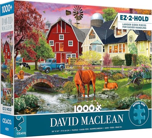 Ceaco - David Maclean - Memories On The Farm - 1000 Oversized Piece Jigsaw Puzzle Ceaco - David Maclean - Memories On The Farm - 1000 Oversized Piece Jigsaw Puzzle von Ceaco