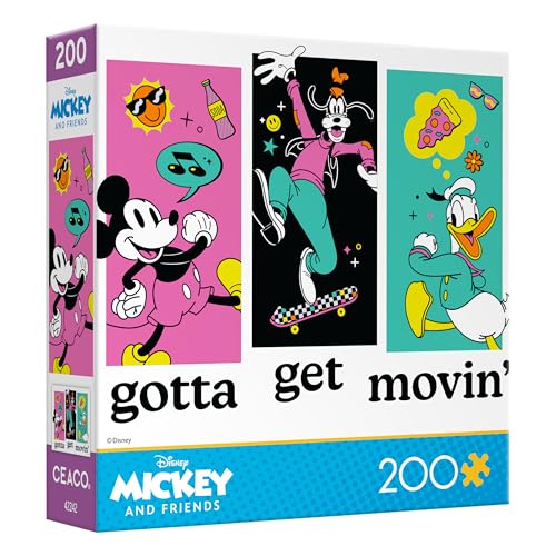 Ceaco Disney – Mickey und Freunde – Gotta Get Movin' – 200-teiliges Puzzle von Ceaco