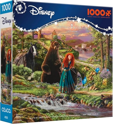 Ceaco - Disney - Pixar - Thomas Kinkade - Brave - 1000 Teile Puzzle für Erwachsene - Herausforderndes Puzzle perfekt für Spieleabende Ceaco - Disney - Pixar - Thomas Kinkade - Brave - 1000 Teile Puzzle für Erwachsene - Herausforderndes Puzzle perfekt für Spieleabende von Ceaco
