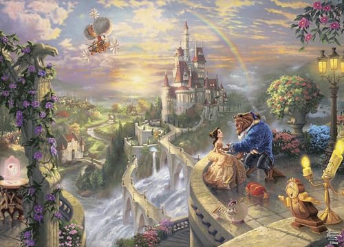Ceaco - Disney - Thomas Kinkade - Die Schöne und das Biest verlieben Sich - 1000 Teile Puzzle für Erwachsene - Herausforderndes Puzzle perfekt für Spieleabende Ceaco - Disney - Thomas Kinkade - Die Schöne und das Biest verlieben Sich - 1000 Teile Puzzle für Erwachsene - Herausforderndes Puzzle perfekt für Spieleabende von Ceaco