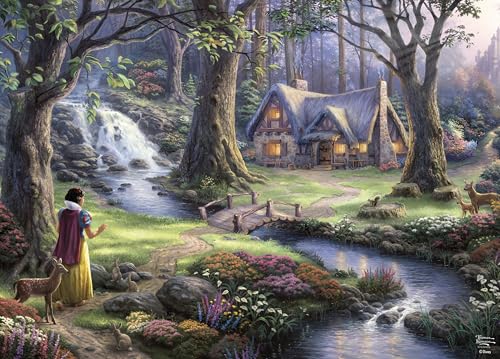 Ceaco - Disney - Thomas Kinkade - Schneewittchen entdeckt die Hütte - 1000-teiliges Puzzle für Erwachsene - Herausforderndes Puzzle perfekt für Spieleabende - Fertige Größe ist 26,5 x 19 cm Ceaco - Disney - Thomas Kinkade - Schneewittchen entdeckt die Hütte - 1000-teiliges Puzzle für Erwachsene - Herausforderndes Puzzle perfekt für Spieleabende - Fertige Größe ist 26,5 x 19 cm von Ceaco