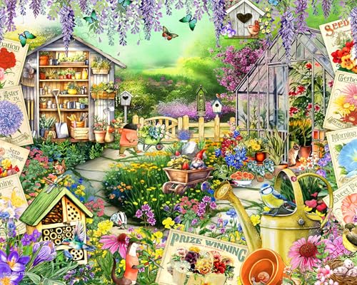 Ceaco - EZ2Hold - Kate Ward Thacker - Animal Garden Party - 1000 Teile Puzzle für Erwachsene - Herausforderndes Puzzle perfekt für Spieleabende - Fertige Größe ist 30 x 24 cm Ceaco - EZ2Hold - Kate Ward Thacker - Animal Garden Party - 1000 Teile Puzzle für Erwachsene - Herausforderndes Puzzle perfekt für Spieleabende - Fertige Größe ist 30 x 24 cm von Ceaco