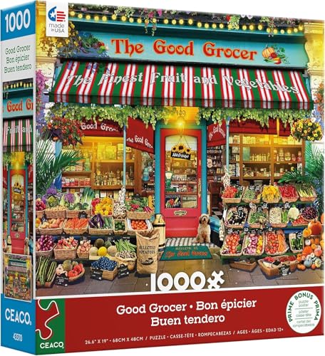 Ceaco - Gary Walton - Schaufenster - Good Grocer - 1000 Teile Puzzle von Ceaco