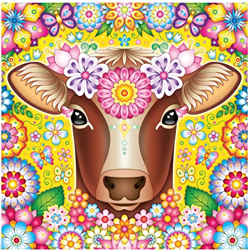 Ceaco - Groovy Animals - Kuh - 750 Teile Puzzle von Ceaco