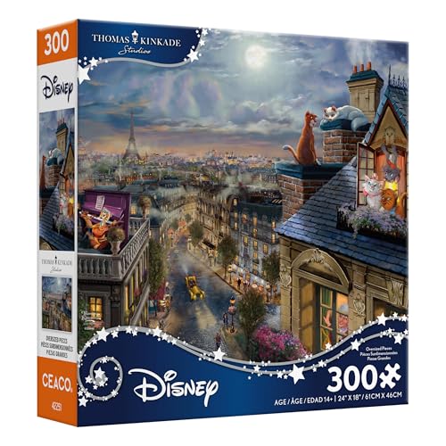 Ceaco - Großes Puzzle - Disney - Kinkade - Liebe unter dem Mond - Entspannende und lustige Aktivität für Erwachsene Ceaco - Großes Puzzle - Disney - Kinkade - Liebe unter dem Mond - Entspannende und lustige Aktivität für Erwachsene von Ceaco
