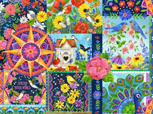 Ceaco - Jane Maday - Sonnenuhr-Patchwork - großes Puzzlespiel für Erwachsene - herausforderndes Puzzle perfekt für Spieleabende Ceaco - Jane Maday - Sonnenuhr-Patchwork - großes Puzzlespiel für Erwachsene - herausforderndes Puzzle perfekt für Spieleabende von Ceaco