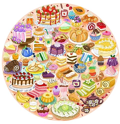 Ceaco Olivia Gibbs – Regenbogen-Süßigkeiten – 500-teiliges rundes Puzzle von Ceaco