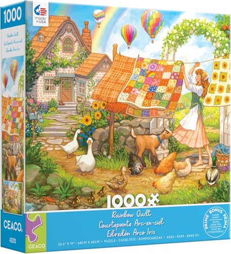 Ceaco - Rainbow Quilt - 1000 Teile Puzzle Ceaco - Rainbow Quilt - 1000 Teile Puzzle von Ceaco