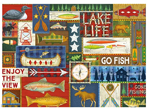 Ceaco - Rustic Life - Lake Life - 1000 Teile Puzzle von Ceaco