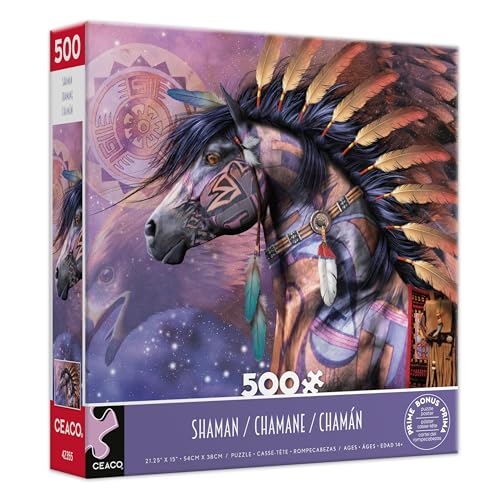 Ceaco - Schamane – 500-teiliges Puzzle für Erwachsene – herausforderndes Puzzle perfekt für Spieleabende – Fertige Größe ist 24 x 18 cm Ceaco - Schamane – 500-teiliges Puzzle für Erwachsene – herausforderndes Puzzle perfekt für Spieleabende – Fertige Größe ist 24 x 18 cm von Ceaco