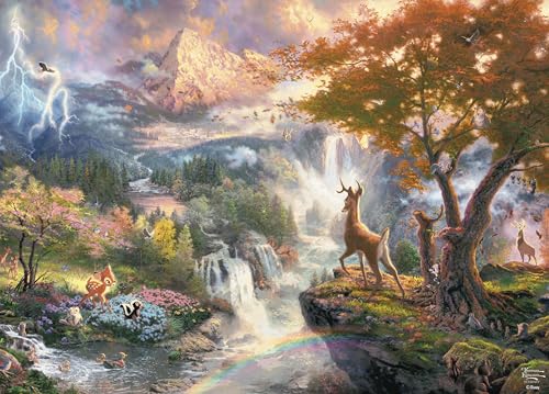 Ceaco Thomas Kinkade – Disney – Bambi's erstes Jahr – Puzzle mit 1000 Teilen von Ceaco
