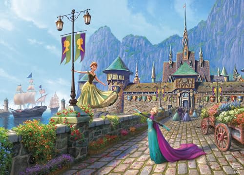 Ceaco - Thomas Kinkade - Disney - Die Eiskönigin Feier in Arendalle - Puzzle mit 1000 Teilen von Ceaco