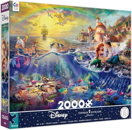 Ceaco - Thomas Kinkade - Disney Dreams Collection - Die kleine Meerjungfrau - 2000 Teile Puzzle von Ceaco