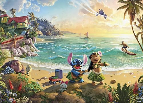 Ceaco - Thomas Kinkade - Disney - Lilo und Stitch - 1000 Teile Puzzle von Ceaco